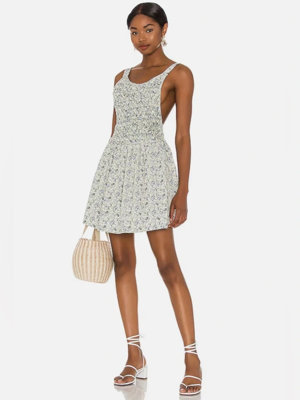Free People Petunia Mini Dress in Tea Combo - Picture 1 of 16